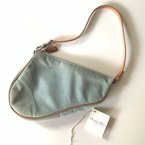 Christian Dior Blur Jean Mini Saddle Bag